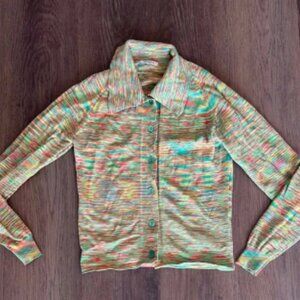 Gimaguas SSENSE Exclusive Green & Red Agatha Cardigan multi color green